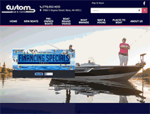 Tablet Screenshot of customboat.com
